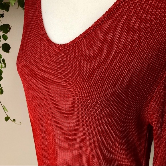 Casual Studio orange rust sweater long‎ sleeve top - Picture 3 of 7